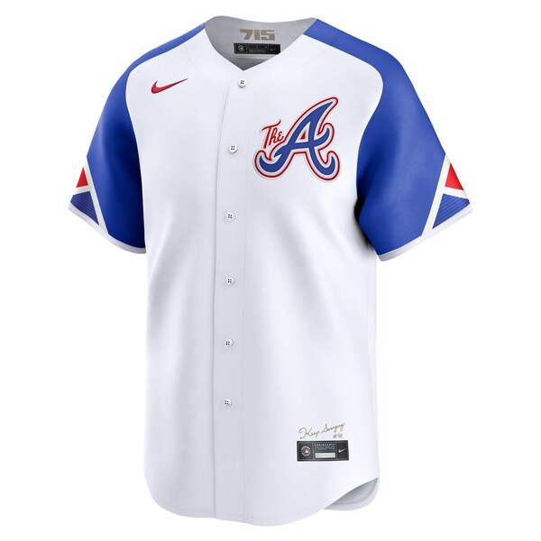 Atlanta Braves Nike City Connect Custom Limited Jersey - White - Image 2