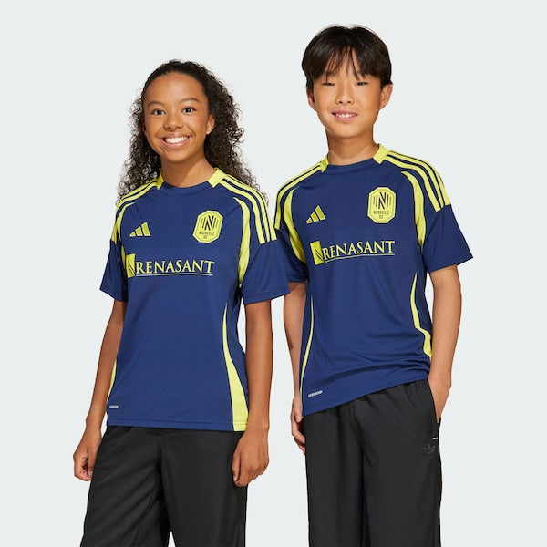 Nashville SC adidas Youth 2025 The Heart of Nashville Kit Replica Jersey - Navy - Image 4