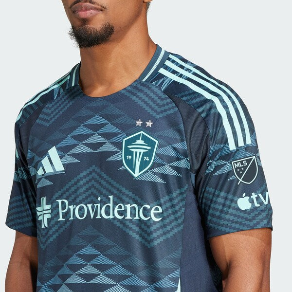 Seattle Sounders FC adidas 2025 The Salish Sea Kit Authentic Jersey - Blue - Image 3