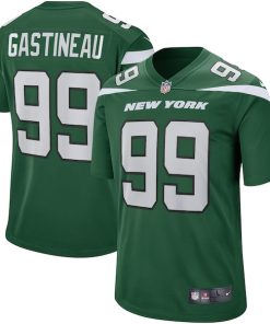 Alternative view of Mark Gastineau New York Jets Nike Game Retired Player Jersey - Gotham Green/White