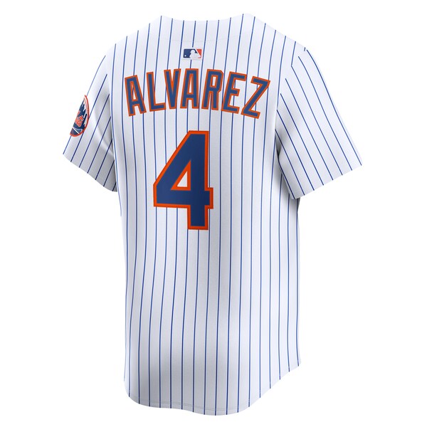Francisco Alvarez New York Mets Nike Home Limited Player Jersey - White - Image 3