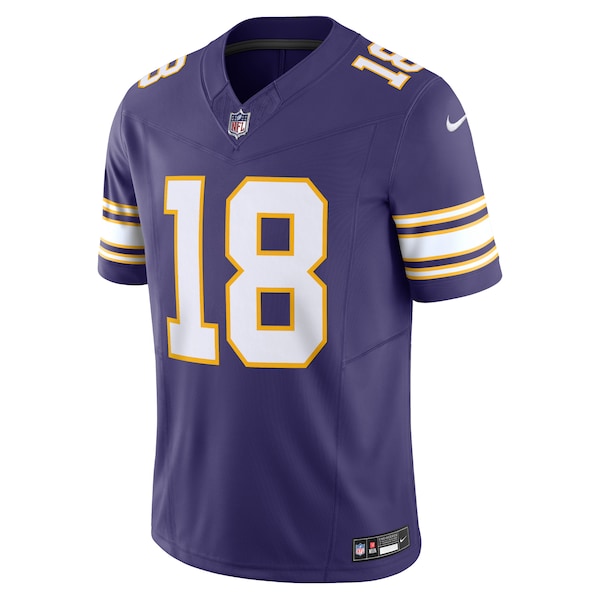 Justin Jefferson Minnesota Vikings Nike Vapor F.U.S.E. Limited Jersey - Purple/White - Image 3