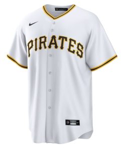 Alternative view of Oneil Cruz Pittsburgh Pirates Nike Home Replica Jersey - White