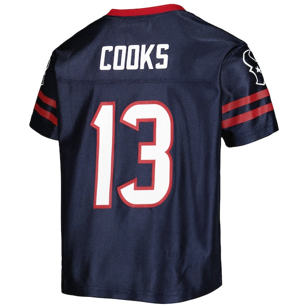 Youth Brandin Cooks Navy Houston Texans Player Jersey - Image 3