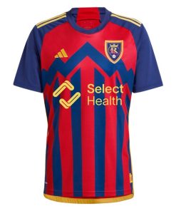 Alternative view of Real Salt Lake adidas 2024 Peak Utah Replica Jersey?¨C Red