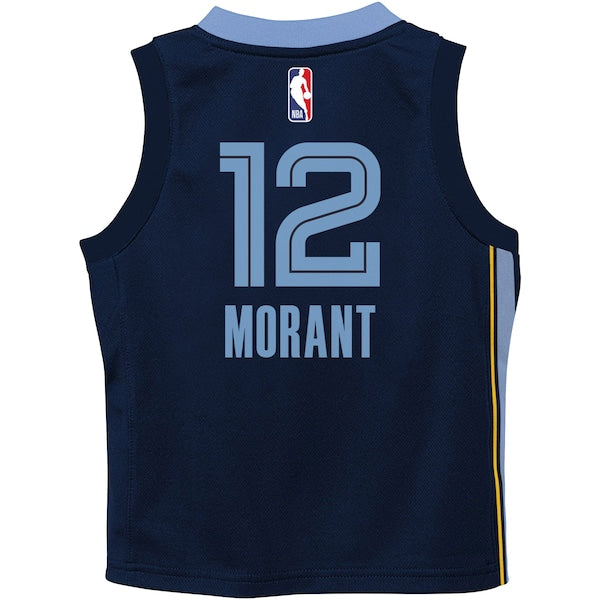 Ja Morant Memphis Grizzlies Nike Toddler Swingman Player Jersey - Icon Edition - Navy - Image 3