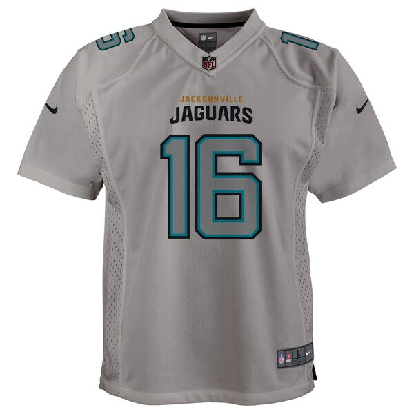 Trevor Lawrence Jacksonville Jaguars Nike Youth Atmosphere Game Jersey - Gray - Image 2