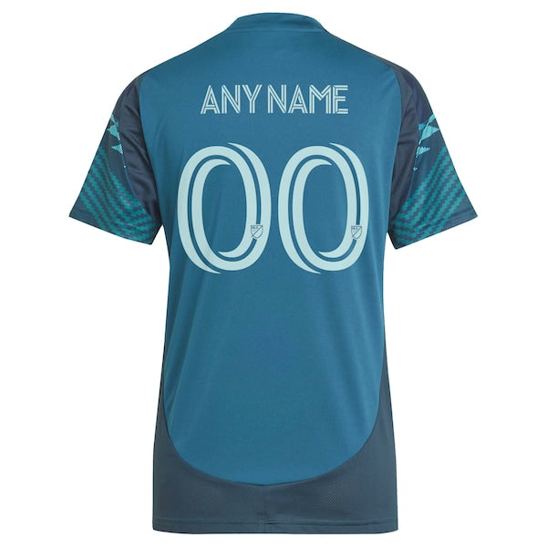 Seattle Sounders FC adidas Women's 2025 The Salish Sea Kit Replica Custom Jersey - Blue - Image 3
