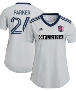 Tim Parker St. Louis City SC adidas Women's 2024 The Spirit Kit Replica Jersey - Gray