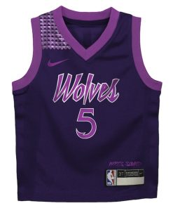 Alternative view of Anthony Edwards Minnesota Timberwolves Nike Infant 2025/26 City Edition Swingman Jersey - Purple