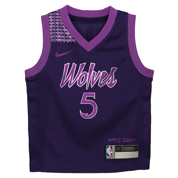 Anthony Edwards Minnesota Timberwolves Nike Infant 2025/26 City Edition Swingman Jersey - Purple - Image 2