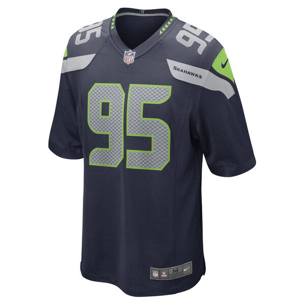Myles Adams Seattle Seahawks Nike Game Player Jersey - College Navy - Image 2