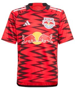 Alternative view of New York Red Bulls adidas Youth 2024 Legacy Replica Custom Jersey?¨C Red
