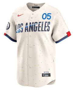 Alternative view of Freddie Freeman Los Angeles Dodgers Nike 2024 City Connect Limited Player Jersey - Cream