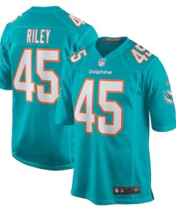Duke Riley Miami Dolphins Nike Game Jersey - Aqua