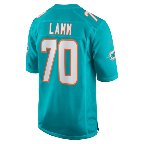 Kendall Lamm Miami Dolphins Nike Home Game Player Jersey - Aqua - Image 3
