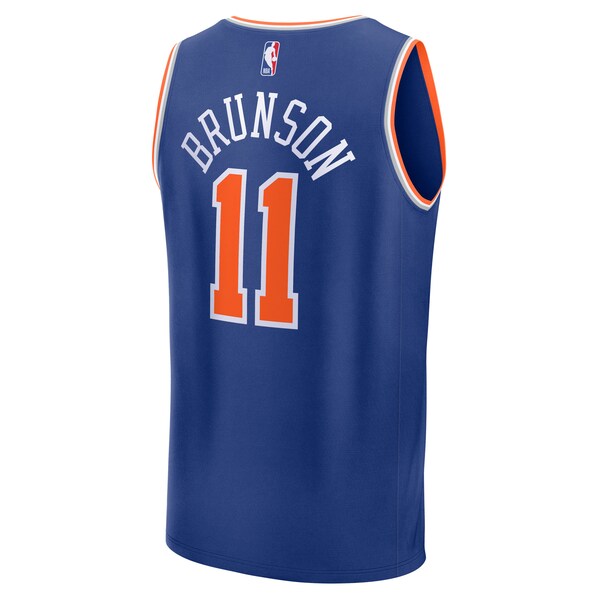 Jalen Brunson New York Knicks Fast Break Replica Player Jersey - Icon Edition - Blue - Image 3