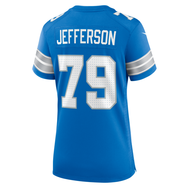 Quinton Jefferson Detroit Lions Nike Women's Team Game Jersey - Blue - Image 3