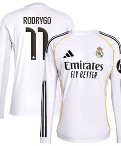 Rodrygo Los Merengues adidas 2025/26 Home Replica Jersey - White