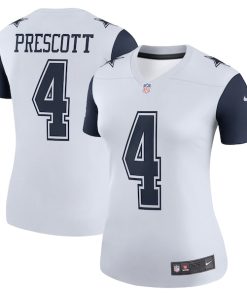 Dak Prescott Dallas Cowboys Nike Women's Color Rush Legend Player Jersey - White/Navy