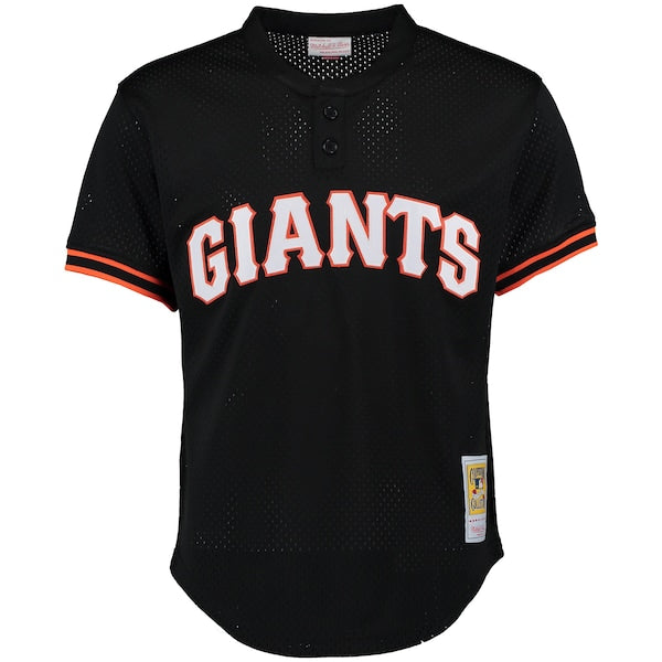 Matt Williams San Francisco Giants Cooperstown Mesh Batting Practice Jersey - Black - Image 2