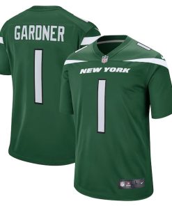 Alternative view of Ahmad Sauce Gardner New York Jets Nike Player Game Jersey - Green