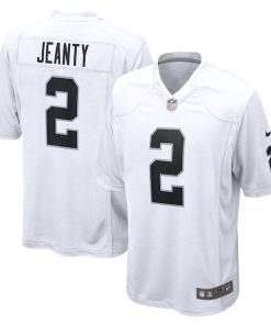 Alternative view of Ashton Jeanty Las Vegas Raiders Nike Game Jersey -  White/Black