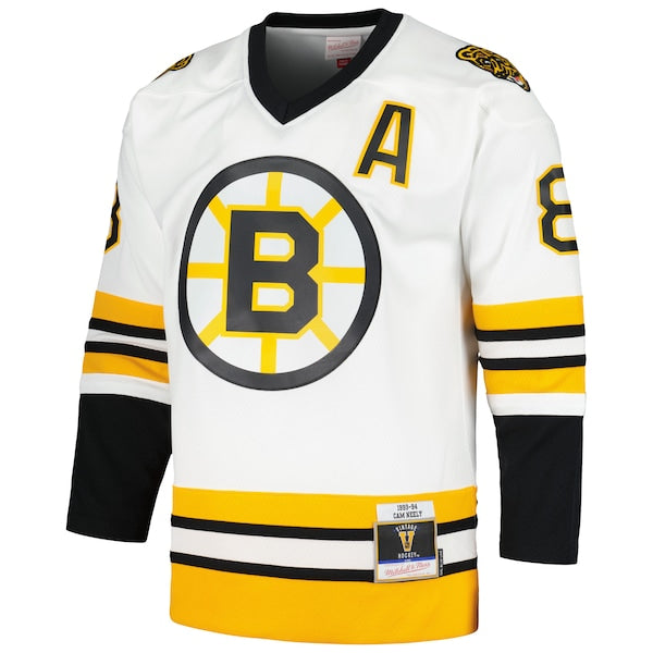 Cam Neely Boston Bruins 1993/94 Blue Line Player Jersey - White - Image 2