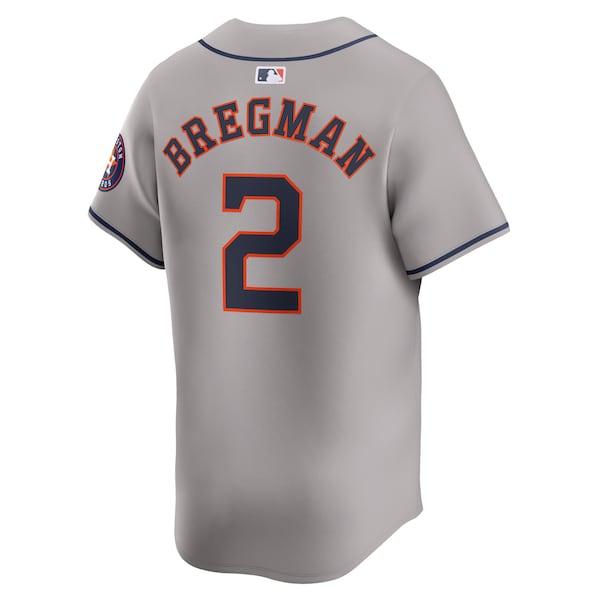Alex Bregman Houston Astros Nike Away Limited Player Jersey - Gray/White - Image 4