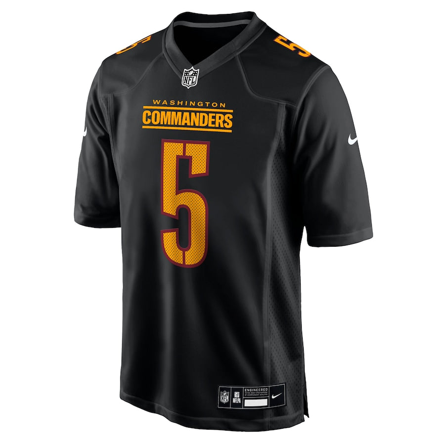Jayden Daniels Men's Washington Commanders Nike Carbon Black Fashion Jersey - Black - Image 2