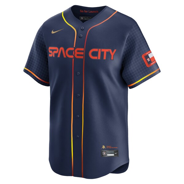 Jeremy Pe?a Houston Astros Nike City Connect Limited Player Jersey - Navy - Image 2
