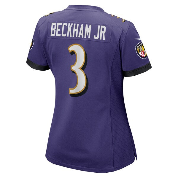 Odell Beckham Jr. Baltimore Ravens Nike Women's Game Jersey - Purple - Image 3