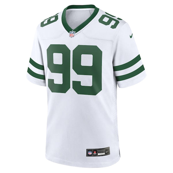 Mark Gastineau New York Jets Nike Legacy Retired Player Game Jersey - White/Green - Image 3