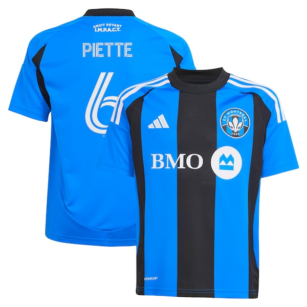 Samuel Piette CF Montreal adidas Youth 2025 Montr¨¦al Original Replica Player Jersey - Blue