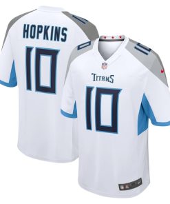 Alternative view of DeAndre Hopkins Tennessee Titans Nike Game Jersey - White/Light Blue/Navy