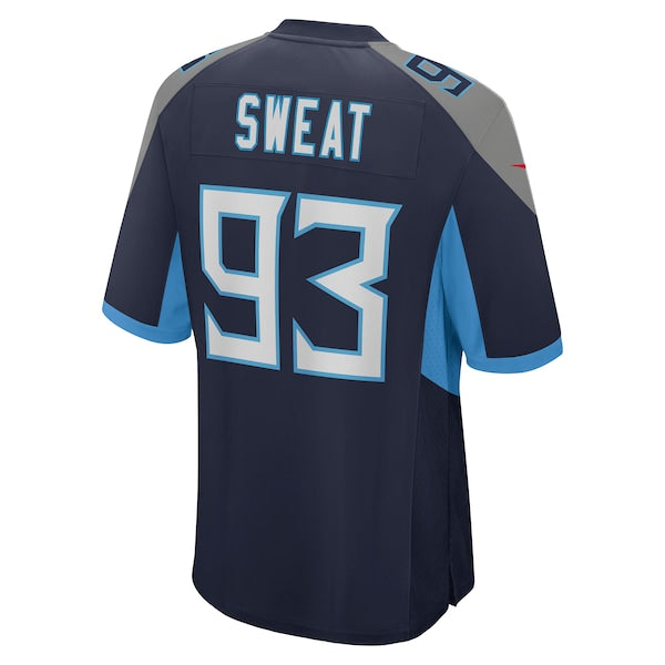 T'Vondre Sweat Tennessee Titans Nike Team Game Jersey - Navy - Image 3