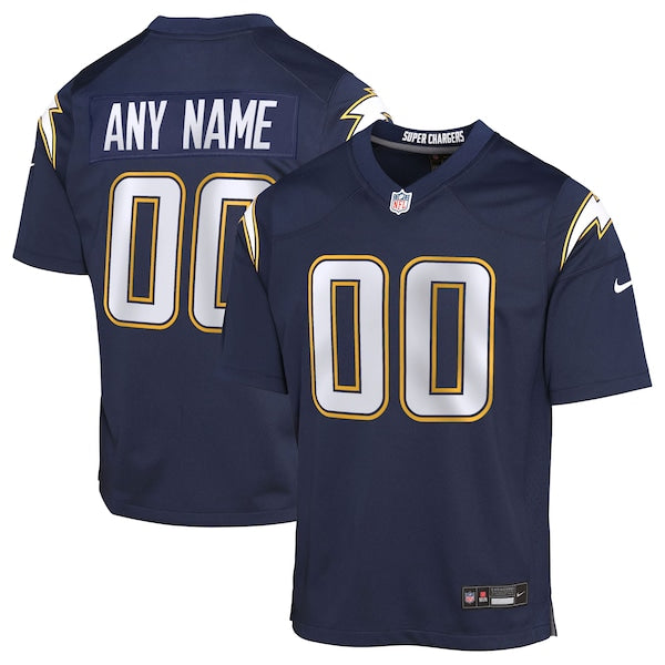 Los Angeles Chargers Nike Youth Alternate Super Chargers Game Custom Jersey - Navy/Gold - Image 2