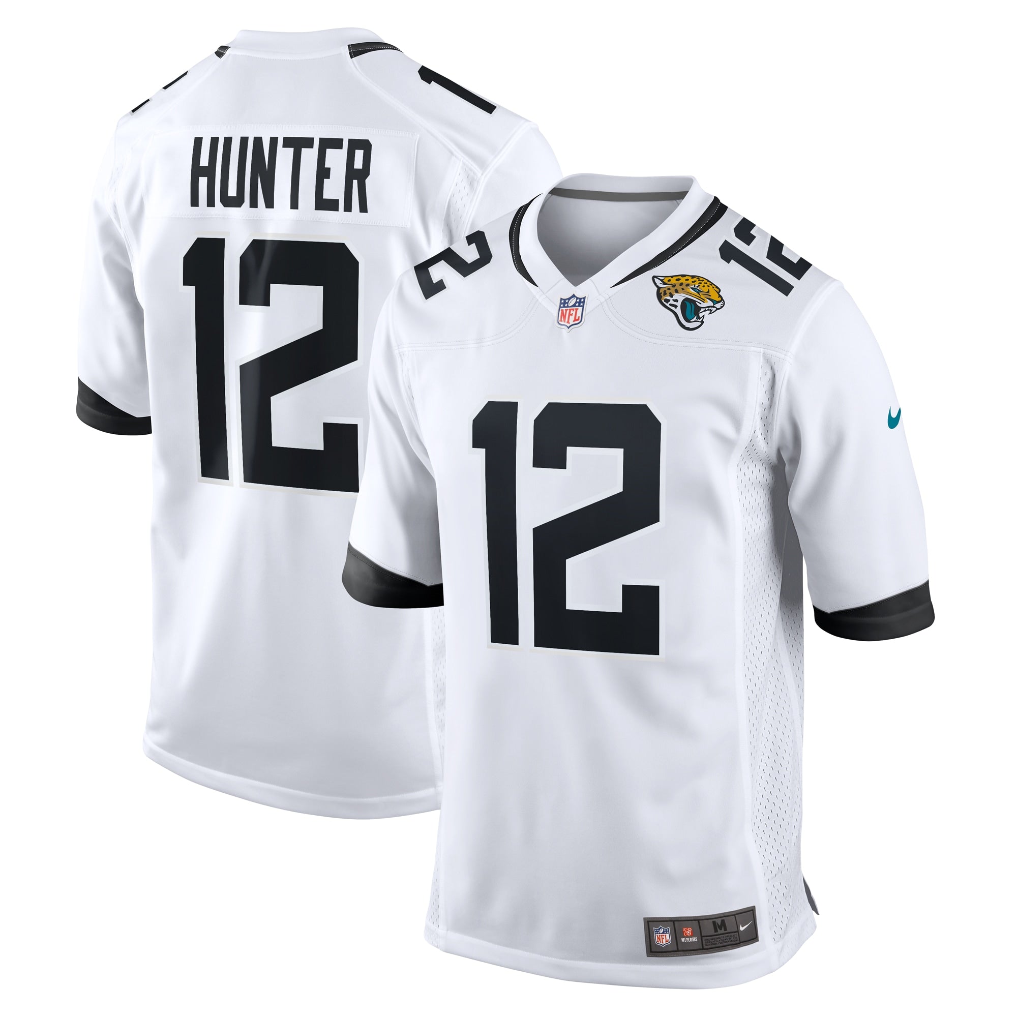 Travis Hunter Jacksonville Jaguars Nike 2025 NFL Draft First Round Pick Game Jersey - Teal/Black/White - Image 9