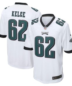 Alternative view of Jason Kelce Philadelphia Eagles Nike  Game Jersey - White/Black