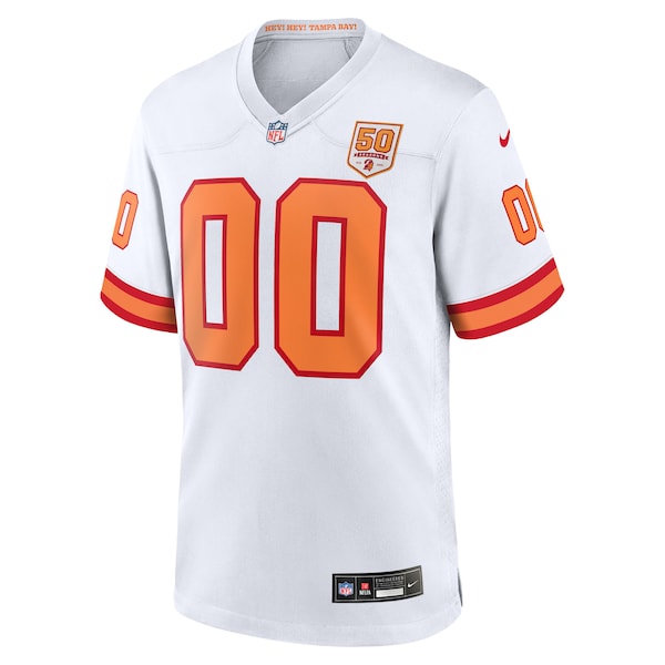 '76 Tampa Bay Buccaneers Nike 50th Season Custom Game Jersey - White/Red - Image 3
