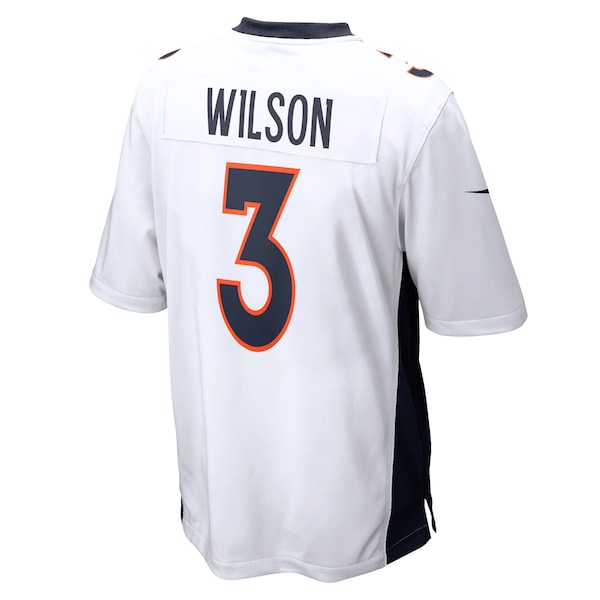 Russell Wilson Denver Broncos Nike Youth Game Jersey - White/Navy/Orange - Image 6