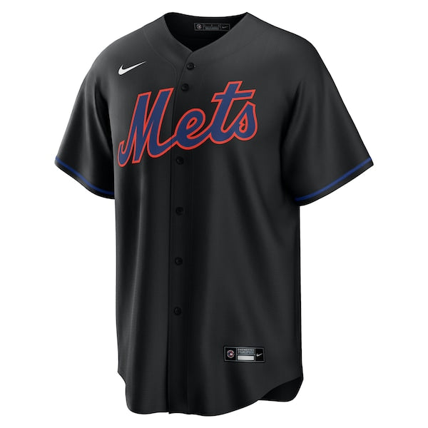 Francisco Lindor New York Mets Nike Alternate Replica Jersey - Black - Image 2