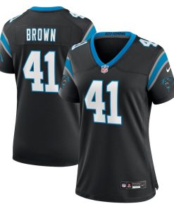 Spencer Brown Carolina Panthers Nike Women's Team Game Jersey - Black