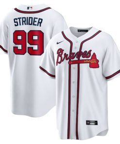 Spencer Strider Atlanta Braves Nike Youth Home Replica Jersey - White