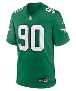 Alternative view of Jordan Davis Philadelphia Eagles Nike Alternate Game Jersey - Kelly Green