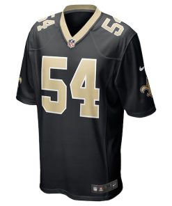 Alternative view of Taco Charlton New Orleans Saints Nike Game Player Jersey - Black