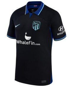 Alternative view of Antoine Griezmann Atletico de Madrid Nike 2022/23 Away Breathe Stadium Replica Player Jersey - Black