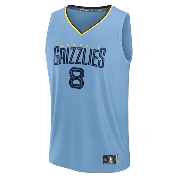 Jaren Jackson Jr. Memphis Grizzlies Youth Fast Break Replica Jersey - Light Blue - Statement Edition - Image 2