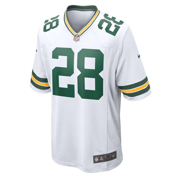 AJ Dillon Green Bay Packers Nike Game Player Jersey - White - Image 2