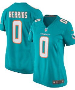 Braxton Berrios Miami Dolphins Nike Women's Game Jersey - Aqua